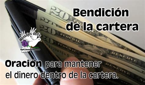 Bendición de la cartera. .